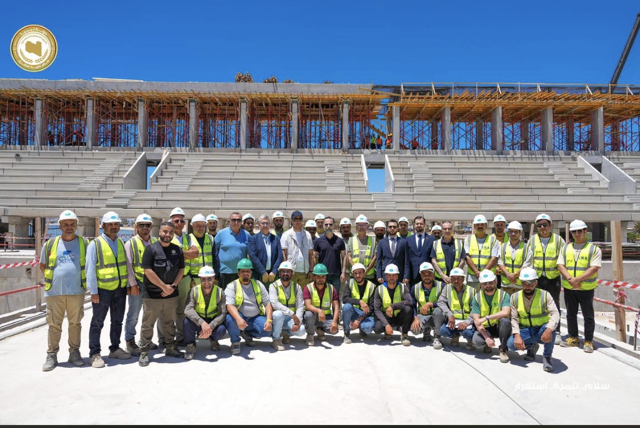 Engineering and construction team on a major infrastructure project in Libya